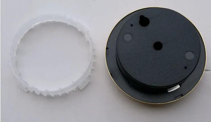 Aluminium analog thermometer and hygrometer with 72mm diameter case for indoor outdoor monitoring
