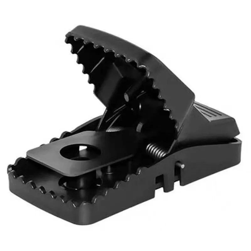 Automatic mouse trap cage for indoor home use in three sizes with metal and plastic construction