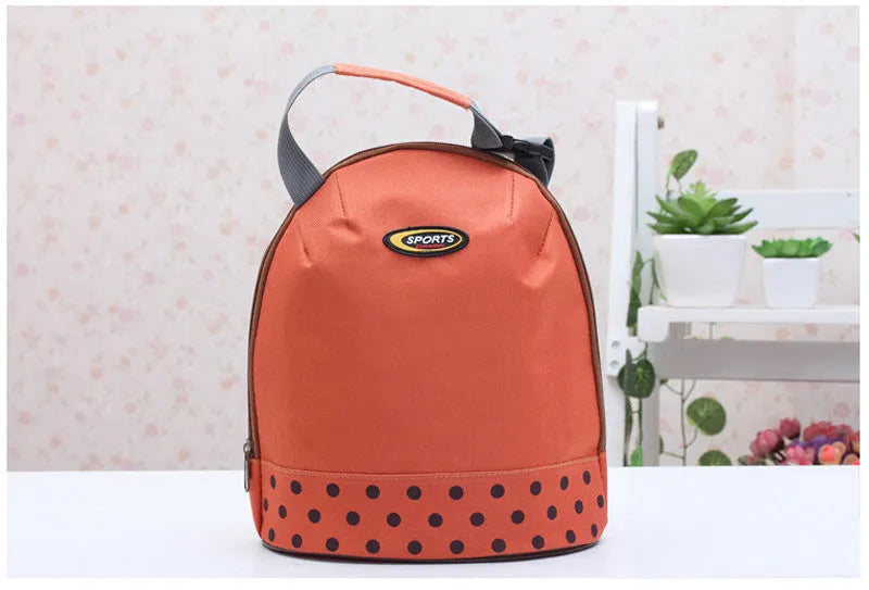 Baby milk bottle bag van nylon, 26x23 cm, in kleur oranje op witte achtergrond