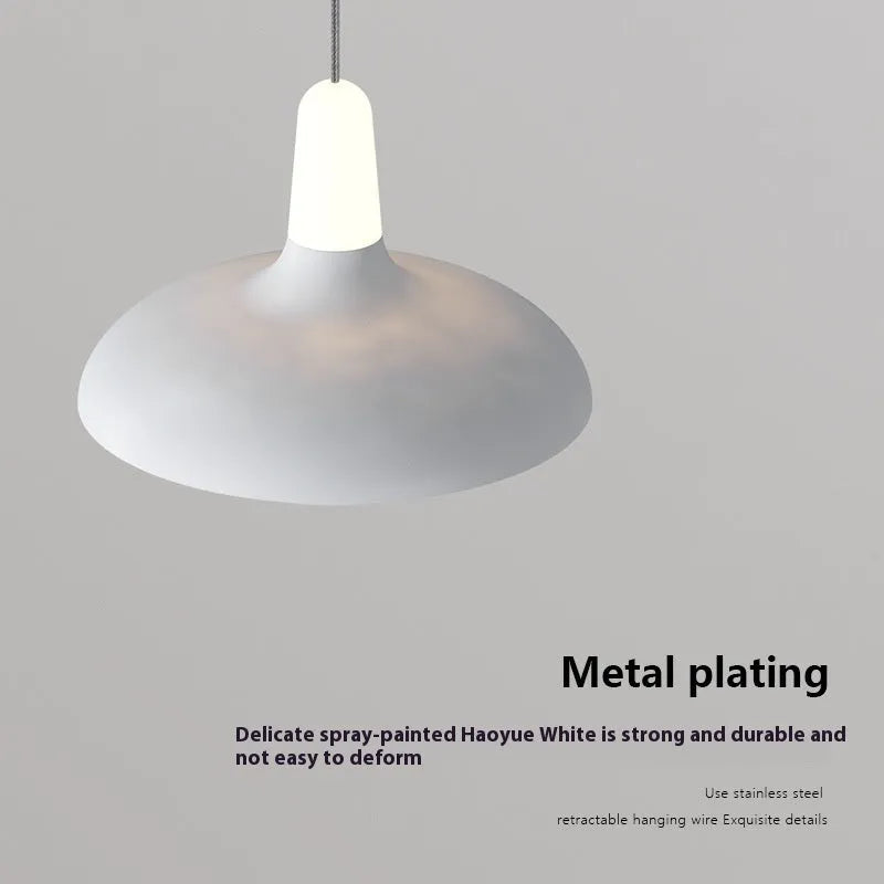Modern Nordic style adjustable bedside pendant light with minimalist design and multiple colour options