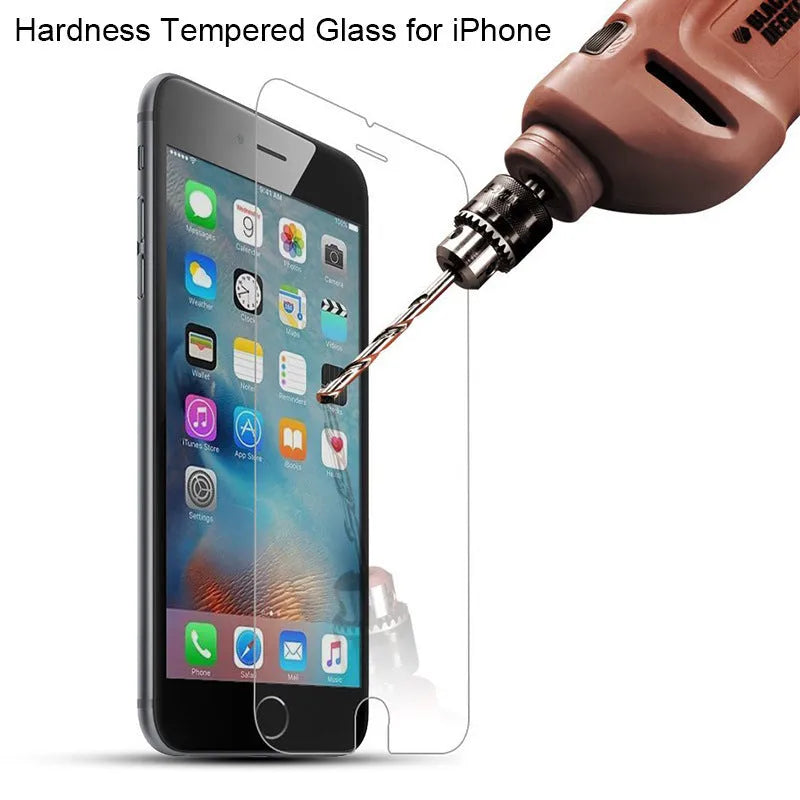 iPhone tempered glass screen protector transparent non-full screen anti-fingerprint