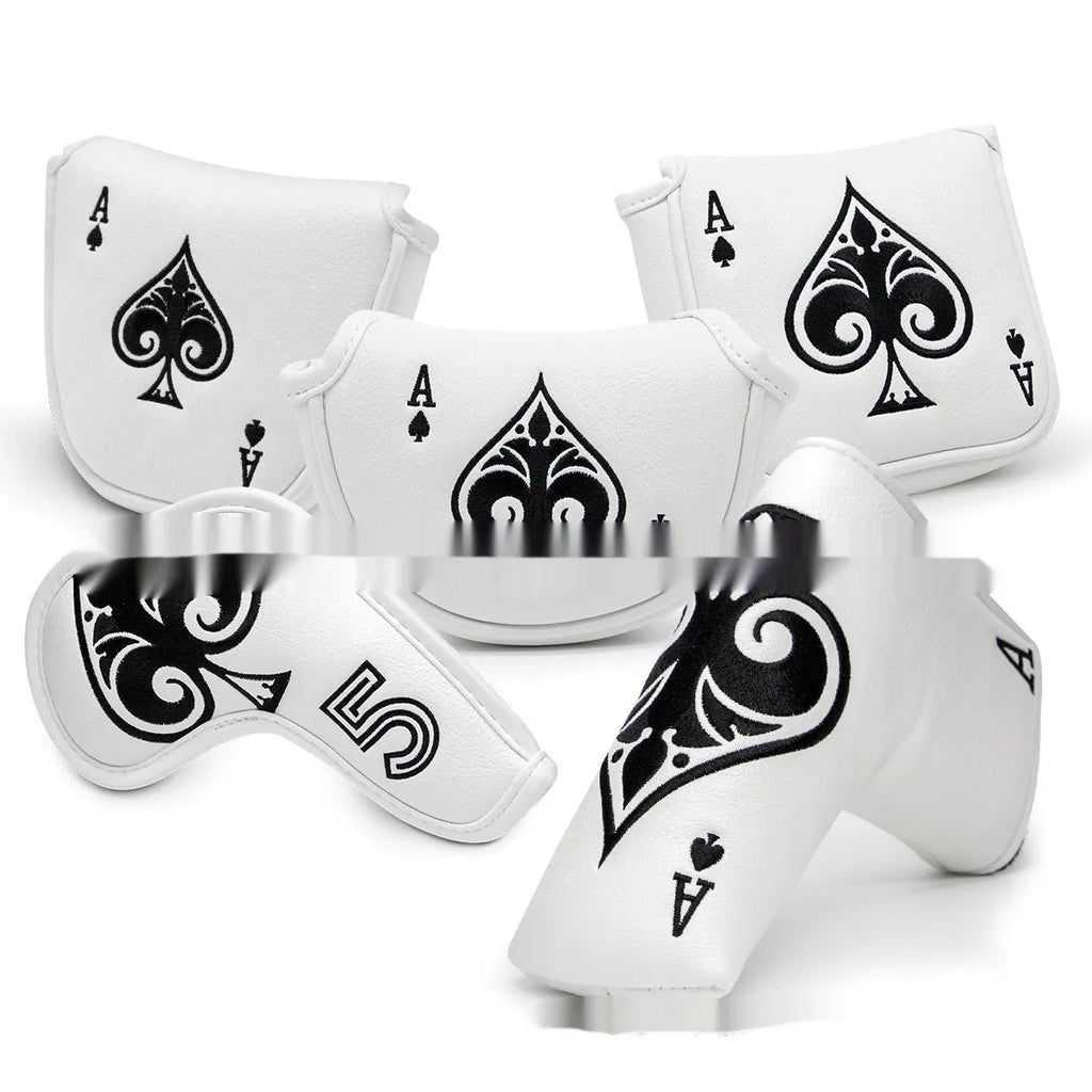 PU golf putter sleeve accessory for club protection during transport