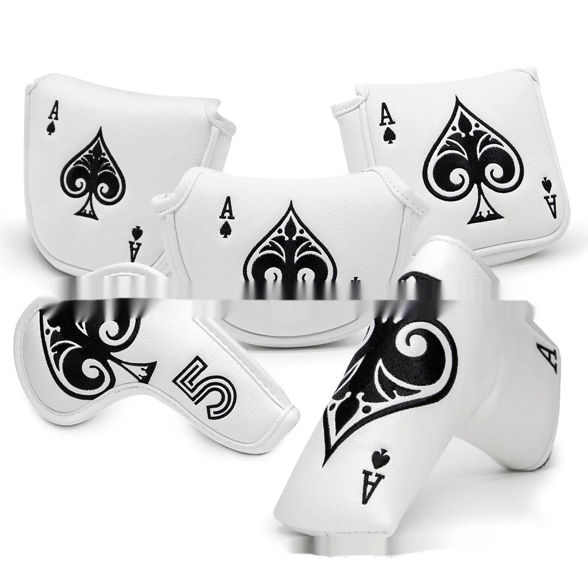 PU golf putter sleeve accessory for club protection during transport