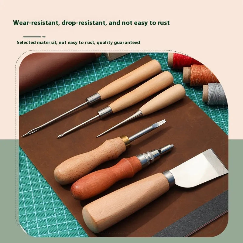 Leather Tools Suit colour DIY sewing tool set for leather cutting and trimming