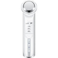 Facial cleansing instrument in pink or white, USB rechargeable, 168x46x45mm, 120g, with blackhead removal and massage functions.