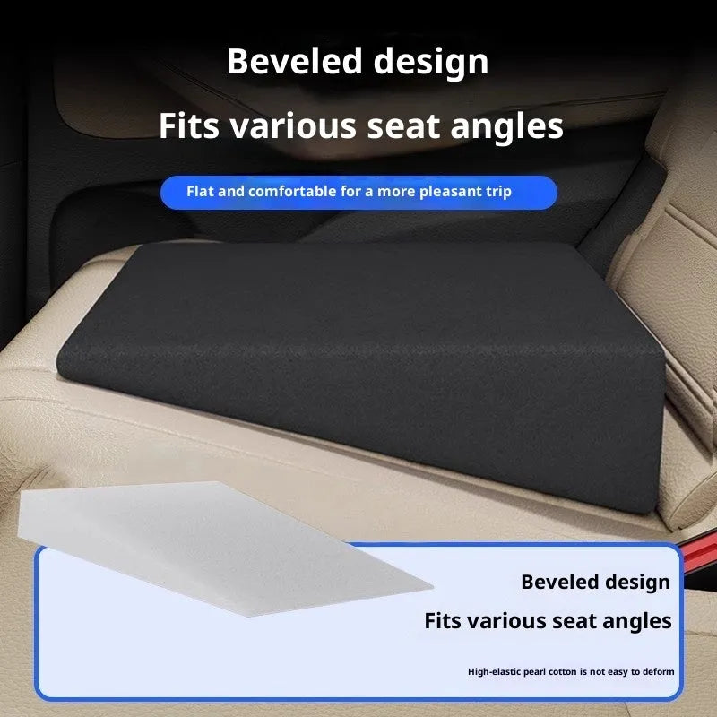 Black pearl cotton flat pad car seat back mattress in single, double, or three-piece pack options