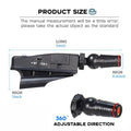 Matte black golf laser aiming instrument attached to putter for alignment practice