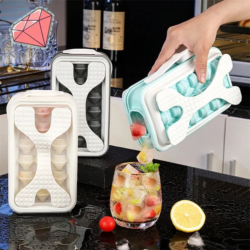 2in1 silicone ice ball mold ice maker water bottle in light grey, sky blue, and white