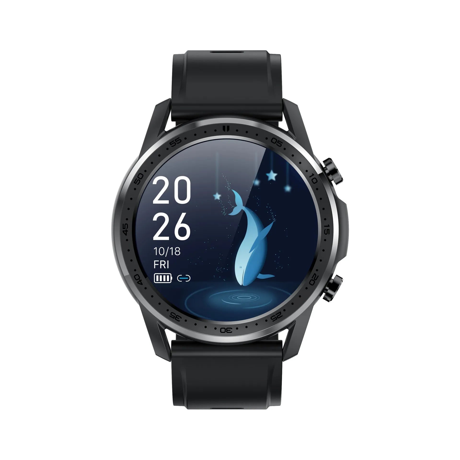 Youth2 smart bracelet with zinc alloy case and black wristband on a wrist