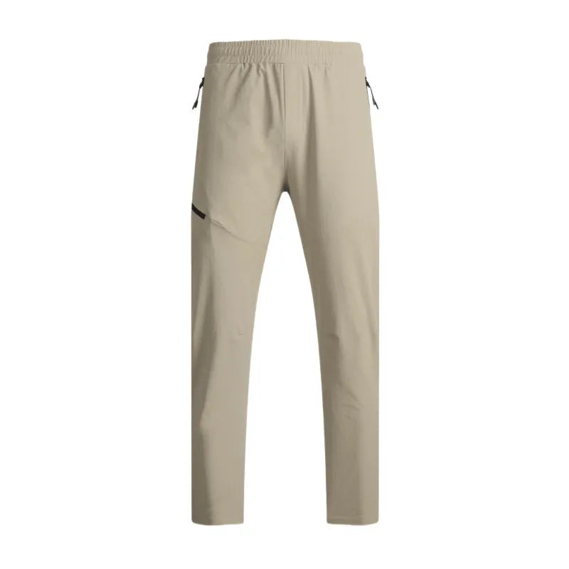 Men's waterproof quick-drying nylon exercise trousers in Army Green colour with mid waist design