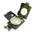 K4074 metal outdoor compass with hanging rope showing dimensions and construction details