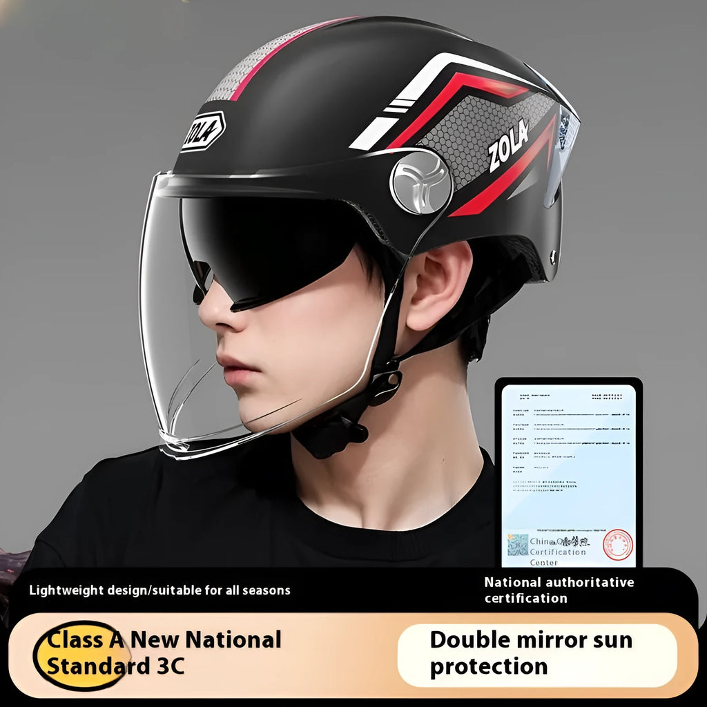 Children's 3C certified ABS universal motorcycle half helmet in multiple colour options