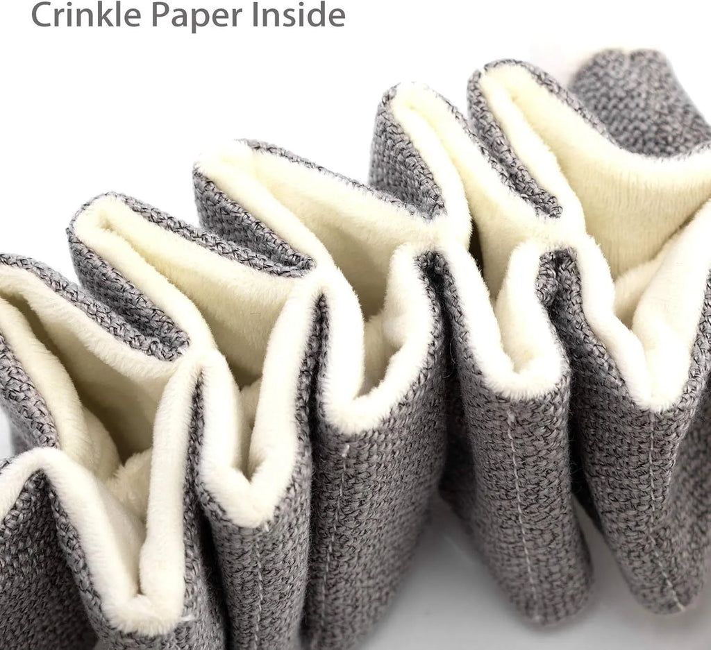 Gray koala-shaped dog chew toy measuring 30cm with durable cloth construction and crinkle paper inside