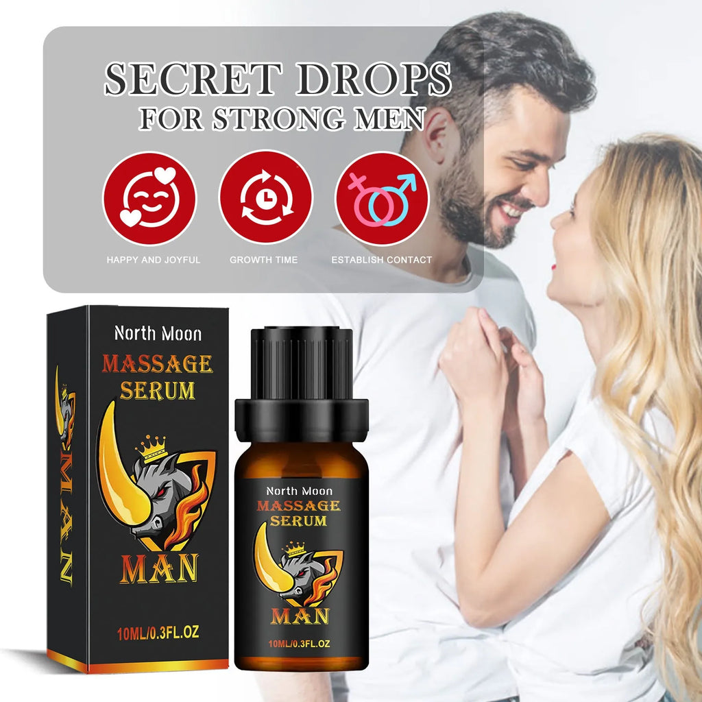 10ml men's essential oil bottle for body massage care with mineral oil, jojoba oil and vitamin E
