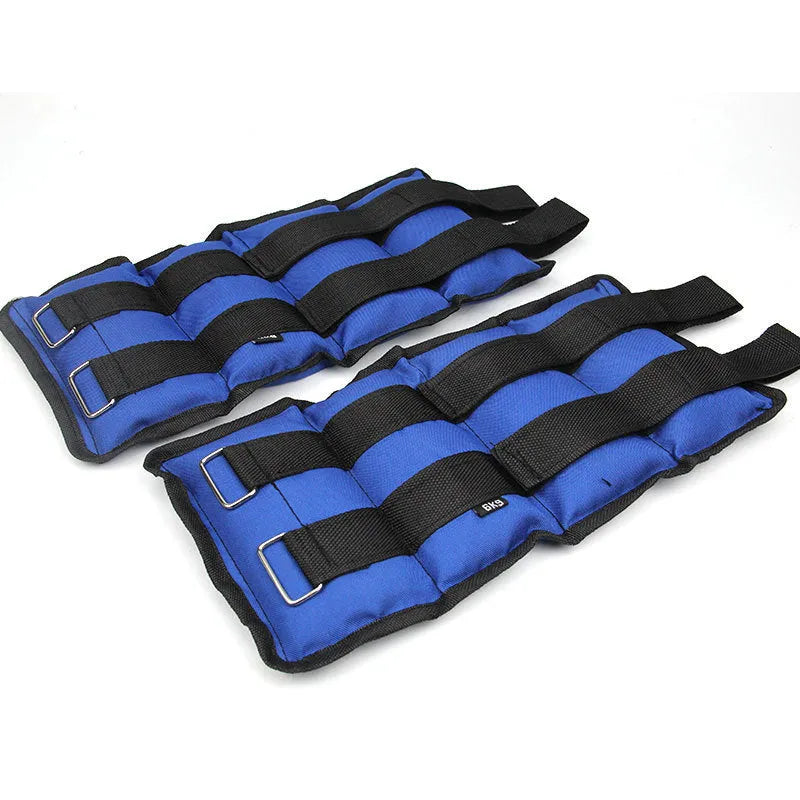 Pair of Oxford cloth legging sandbags for track and field running in weight options from 1kg to 6kg