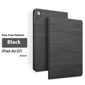 Sapphire blue imitation leather iPad protective cover with an integrated sleep bracket stand.