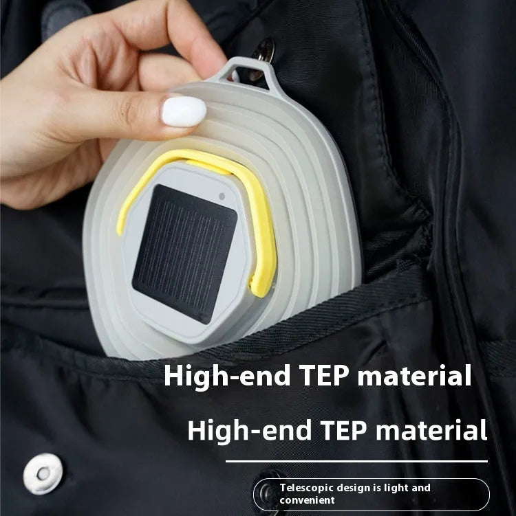 White camping lamp with large capacity battery and single-key cycle switch for outdoor tent lighting
