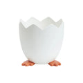 Cracked chicken pen holder desktop storage box in cartoon plastic style for stationery