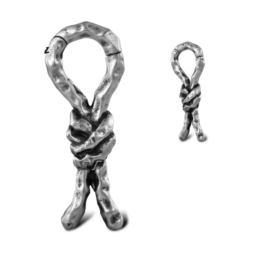 Creative Bends And Hitches 4mm copper earrings with retro bending shape for cartilage piercing