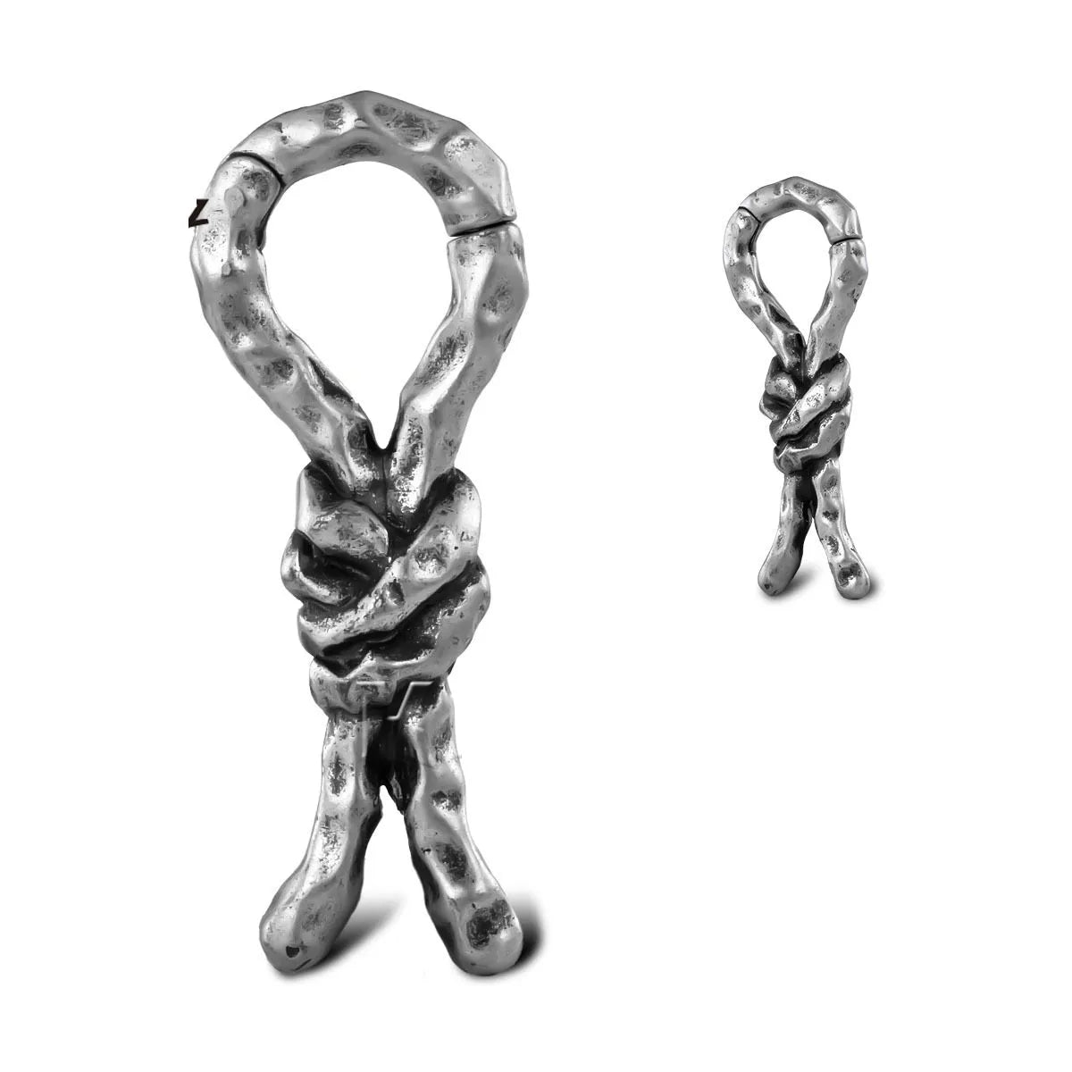 Creative Bends And Hitches 4mm copper earrings with retro bending shape for cartilage piercing