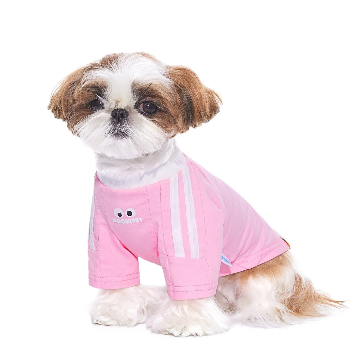Thin pink or blue pet clothing for Schnauzers, small dogs and cats, 95% cotton 5% spandex, sizes XXS to XXL