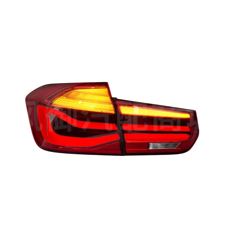 BMW 3 Series tail light assembly with LED running lights in red or smoked black finish