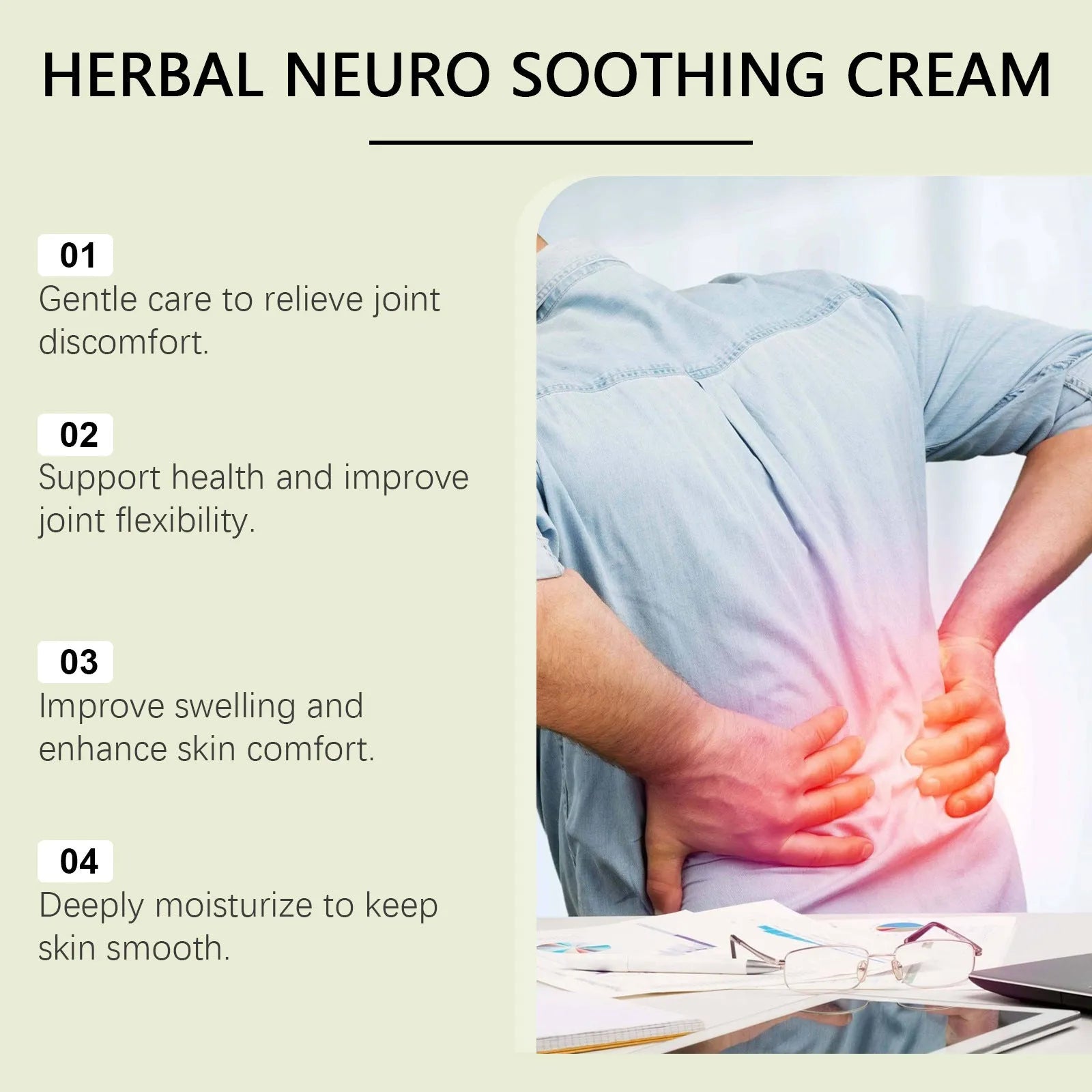 100g jar of external body care cream with arnica, pepper, and mugwort root.
