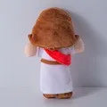 Red plush comforter doll with PP cotton filler, European classical style, available in 25cm and 50cm sizes