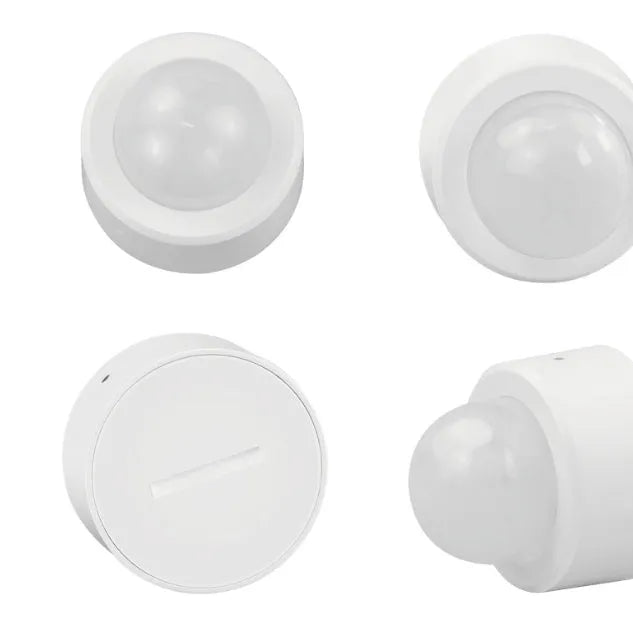 White wireless infrared body sensor with ZigBee 3.0 for smart home motion detection
