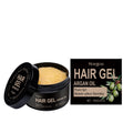 100ml bottle of Moroccan nut oil hair styling gel for curly hair