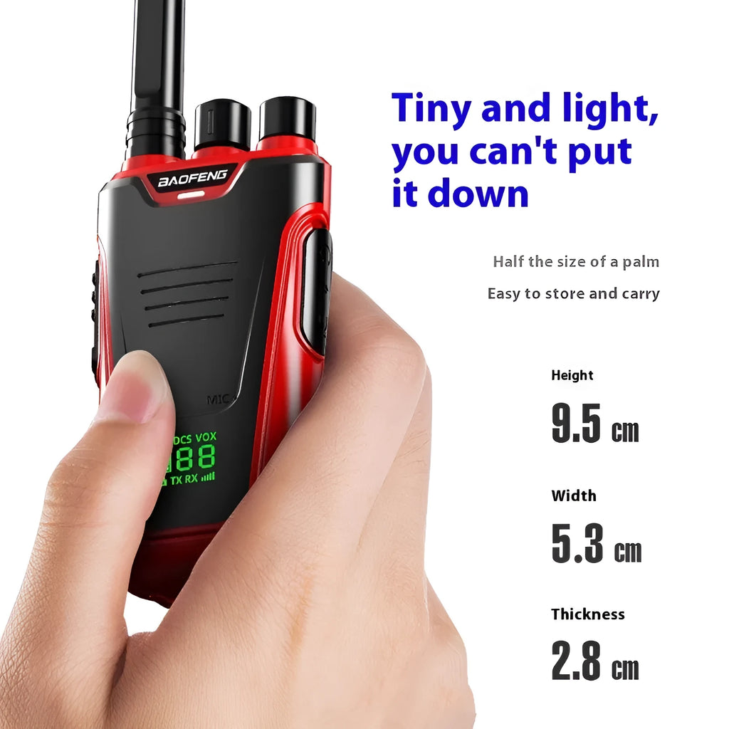 Red and yellow high power 10W wireless intercom with USB charging port