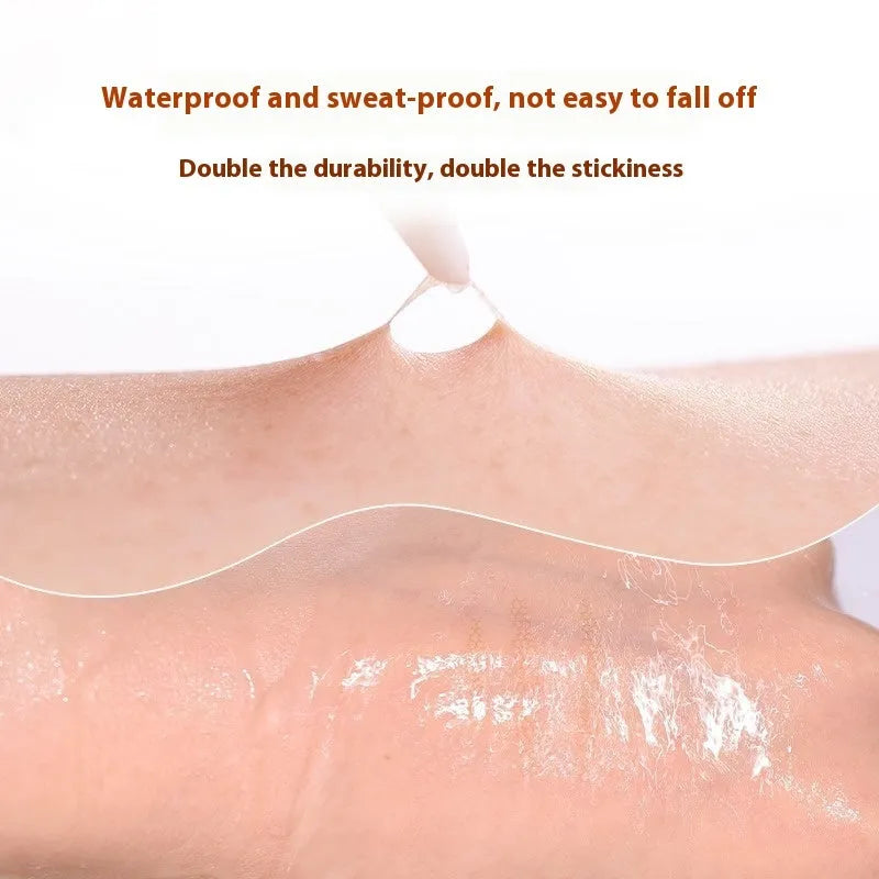 Invisible natural lace double eyelid stickers in Crescent S, M, and Olive M shapes, 120 per pack