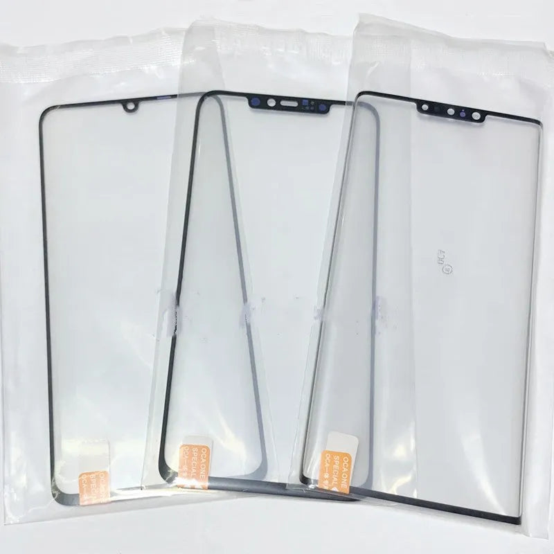 OnePlus 7 Pro glass touch screen replacement with logo and OCA adhesive