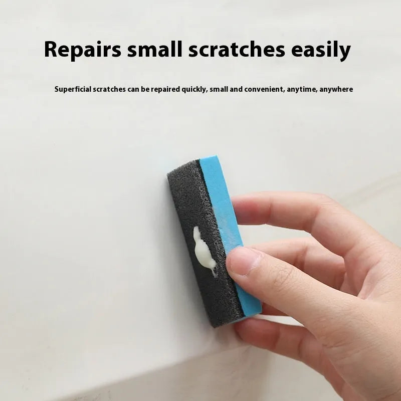Car repair wax kit containing A wax for scratches, B wax for polishing, and foam mop sponge