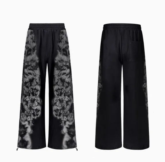 Women's loose fit three-piece trousers set with hoodie, trousers, and seven-inch shorts in street style