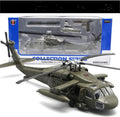 Green Black Hawk gunship alloy military model helicopter with force control and flash function, item J64-3