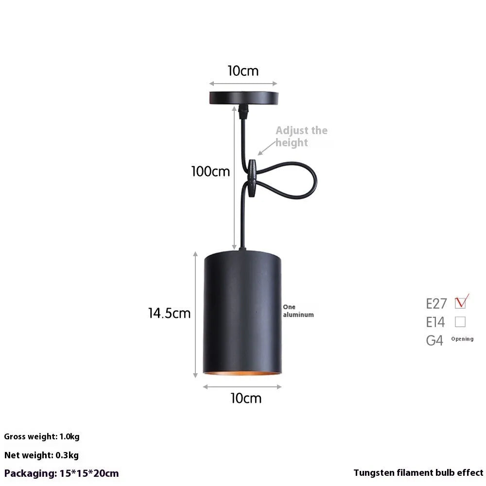 Retro iron art chandelier with matte black finish hanging from ceiling