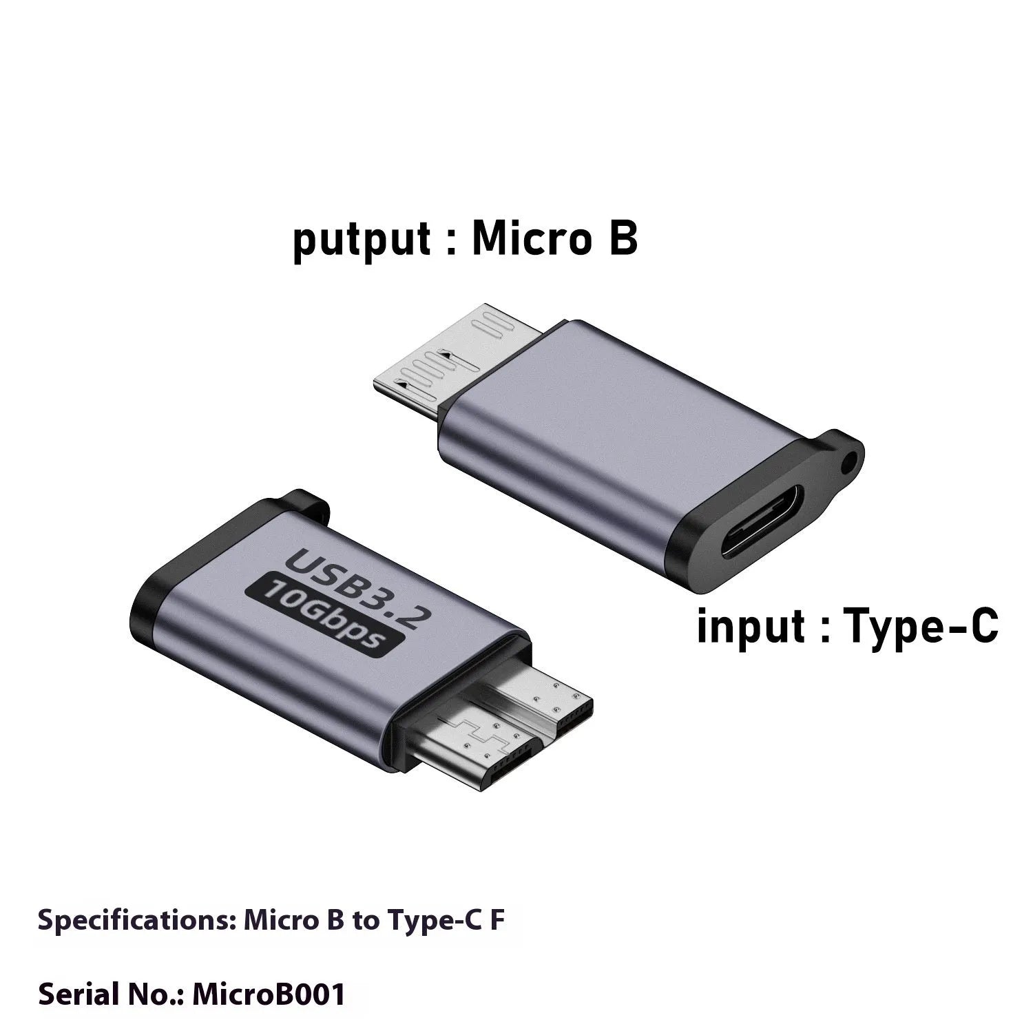 Micro B adapter converter showing USB-C to Micro B and USB to Micro B connections for charging and data transfer