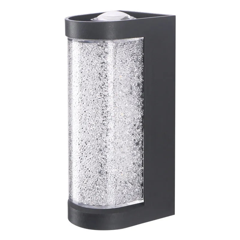 Indoor crystal wall lamp 220V in square or round shape with 3000K warm or 6500K white light
