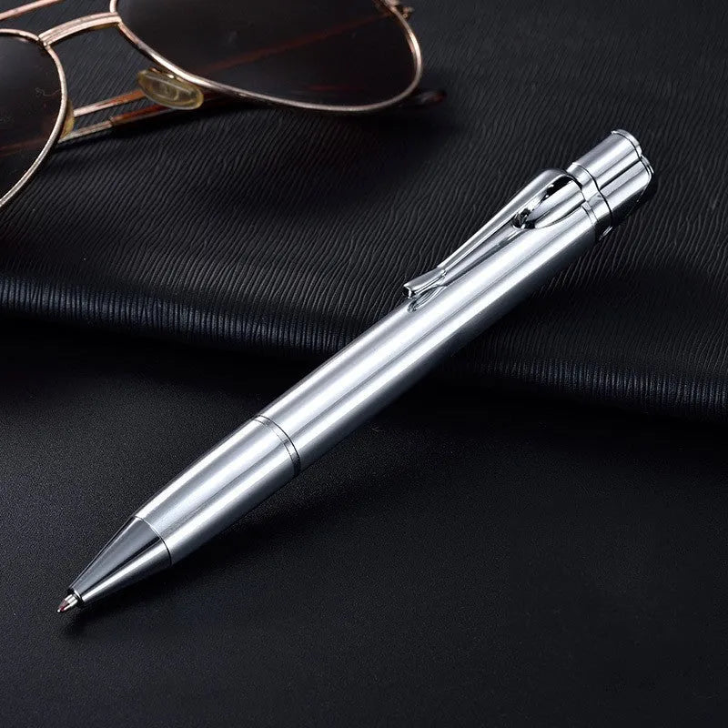 Windproof metal pen jet lighter in six colour options with 14mm diameter slim design