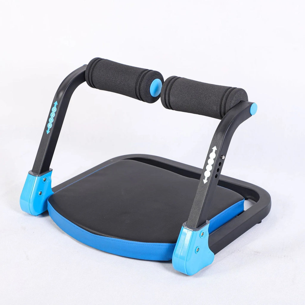 Mini multifunctional abdominal exercise device in red or sky blue colour for home, office, and outdoor fitness