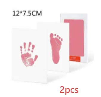 Baby hand and foot print ink pad in pink blue black with 12x7.5cm and 9.8x14.8cm sizes