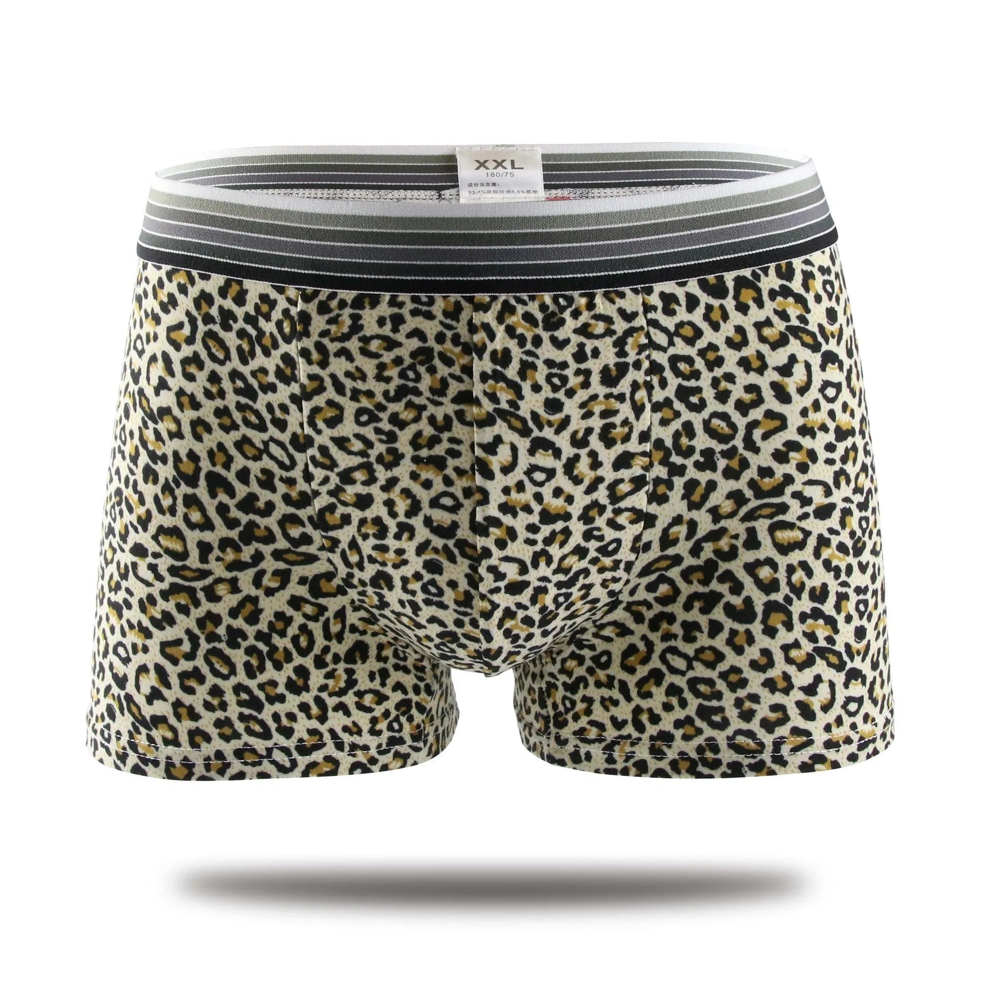 Cartoon print mid-waist polyester boxer briefs men's underwear elastic waistband