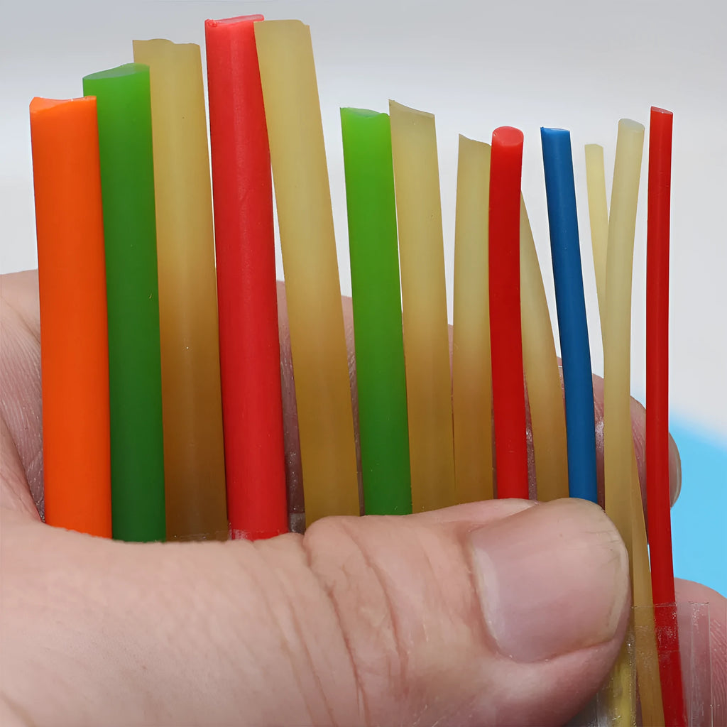 Solid fluorescent latex slingshot rubber band 2mm to 8mm thick round leather high resilience projectile toy fishing slingshot