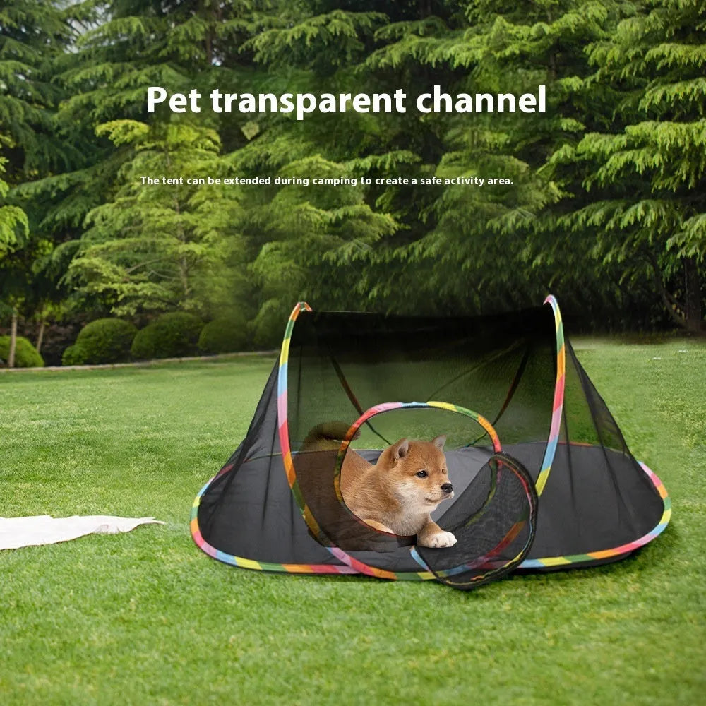 Foldable mesh cat roll cage pet toy showing different style options