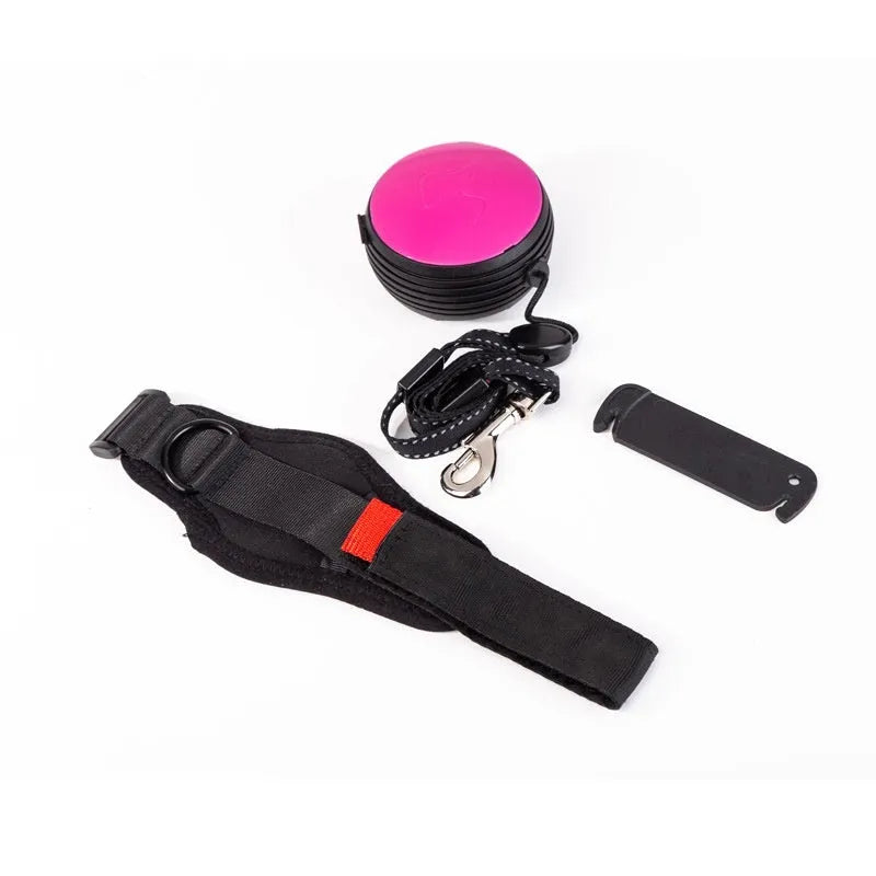 Automatic retractable dog leash with 3 metre length showing six colour options