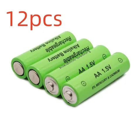 Rechargeable alkaline AA battery with 3000mAh capacity and industrial-grade construction