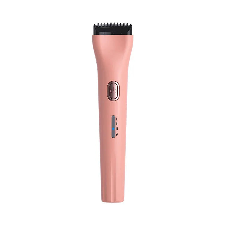 Portable electric eyelash curler with temperature control in pink colour