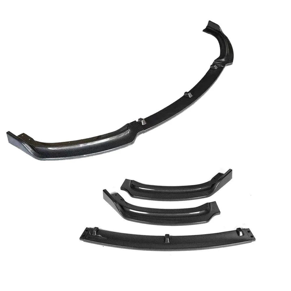Bright black polypropylene front bumper lip spoiler for BMW 3 Series F30 F35 models
