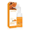 Turmeric facial cleansing pad kit with 30 pads, ginger soap bar, and cleansing mousse components